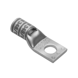 Product image for Burndy YAV25LNT38FX 1/0 Flex G,H,I,K,M,DLO, 1/0 AWG (B/C) CU, One Hole, 3/8 Stud Size, Standard Barrel, Inspection Window, Narrow Tongue Internal Chamfer, Tin Plated, UL/CSA, 90.C, Up to 35kV, Pink Color Code, 12 or 348 Die Index