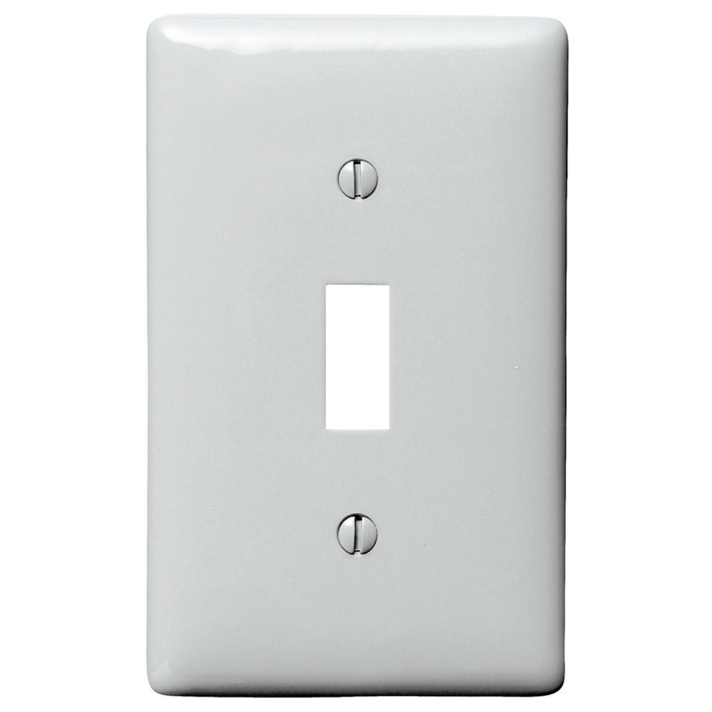 Product image for Hubbell NP1OW WALLPLATE, 1-G, TOGG, OW