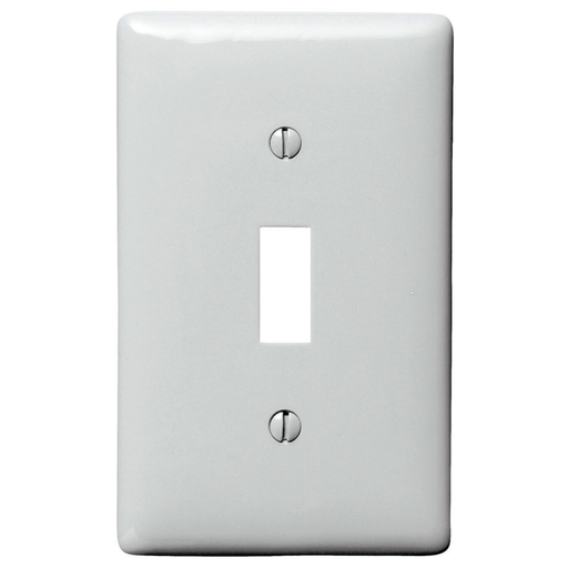 Product image for Hubbell NP1OW WALLPLATE, 1-G, TOGG, OW