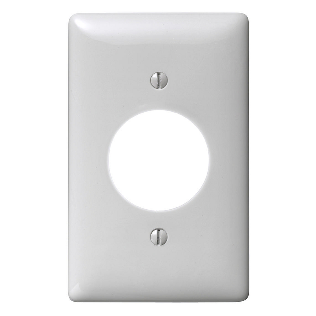 Product image for Hubbell NP720OW WALLPLATE, 1-G, 1.60" OPNG, OW