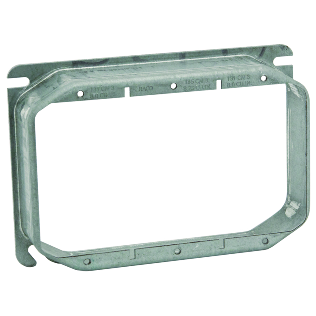 RACO 794 4SQ MUD RING THREE DEVICE RACO 794 4SQ MUD RING THREE DEVICE