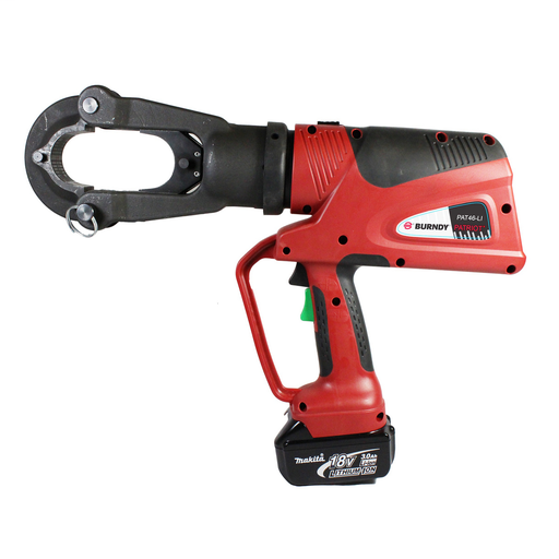 Product image for Burndy PAT46LWLIDC PAT46 15T Latch Head Battery Crimper, 3Ah Li-ion, DC, Hard Case
