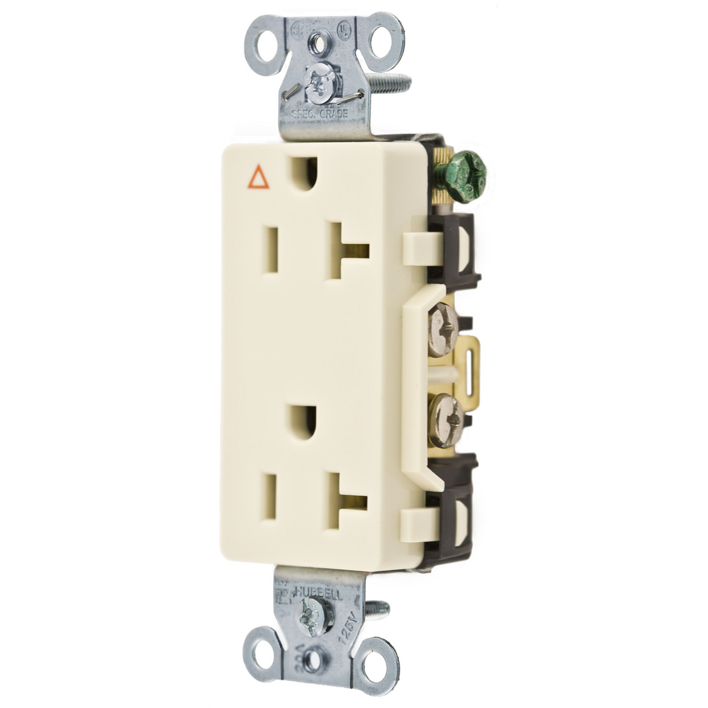 Product image for Hubbell IG20DRALCOMM STYLE LINE S&B WIRED 20A IG DUP AL