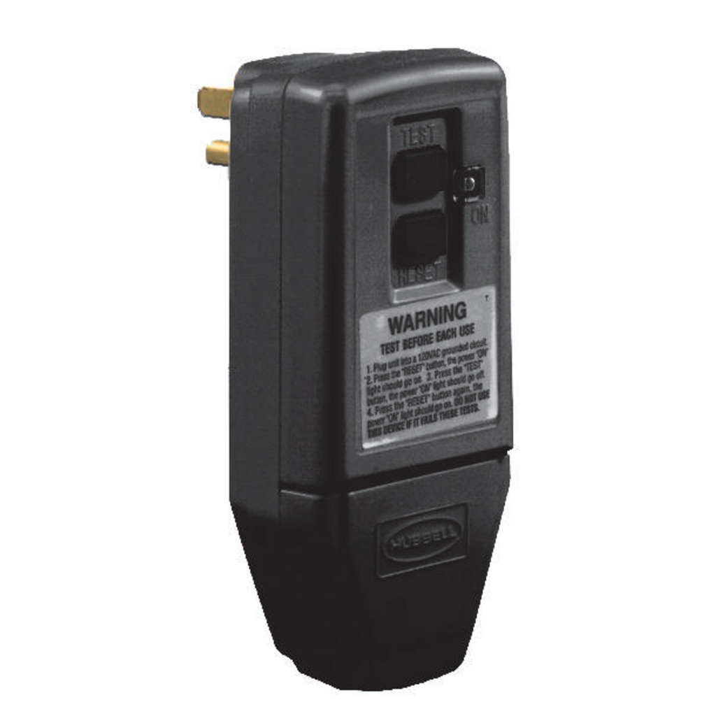 Product image for Hubbell GFP5266CGFCI Plug, IND, 15A 120V, MANUAL
