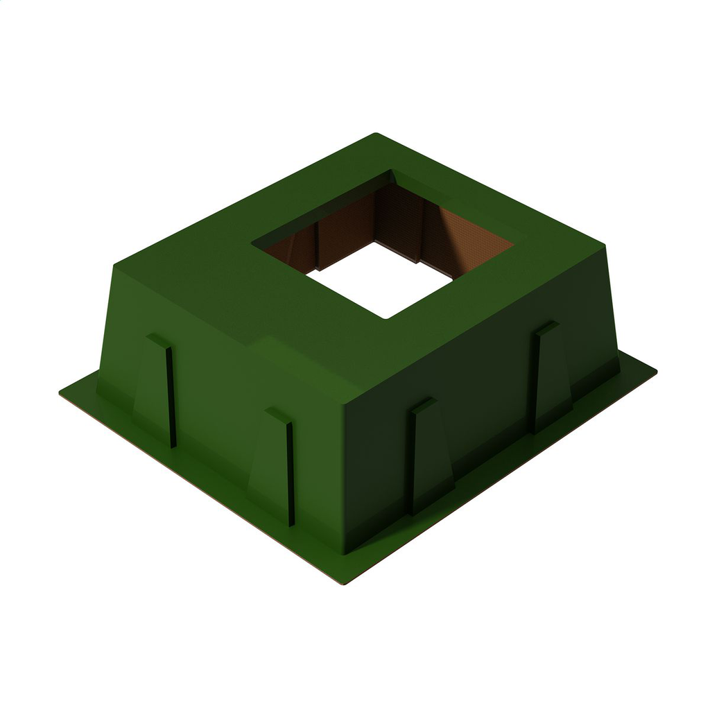 Product image for QZT PB44442525E32 BOX PAD 44X44X32