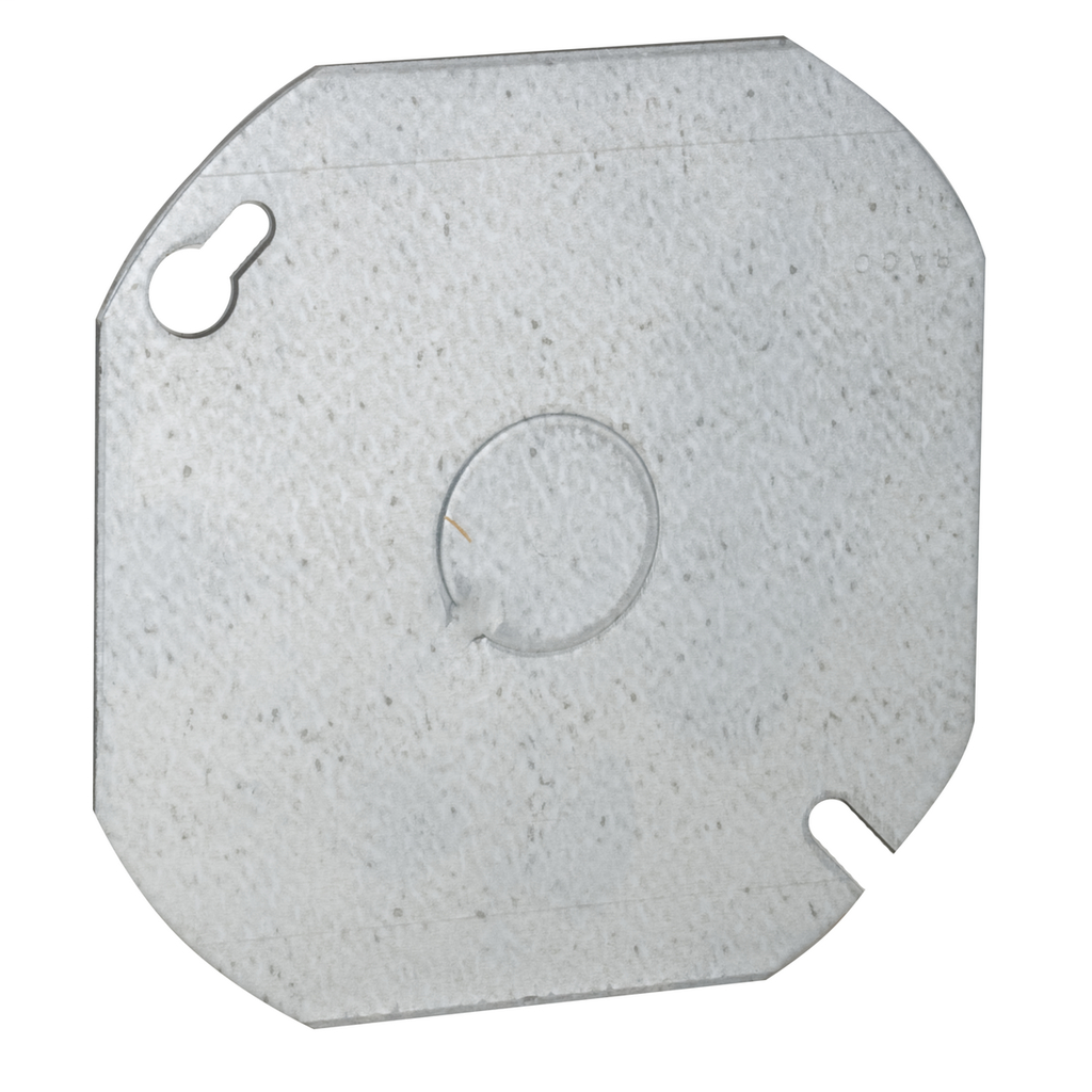 Raco 724 4 Inch Steel Flat Octagon Box Cover Raco 724 4 Inch Steel Flat Octagon Box Cover