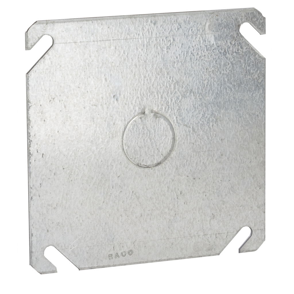 Raco 753 4 Inch Steel Flat Square Box Cover Raco 753 4 Inch Steel Flat Square Box Cover