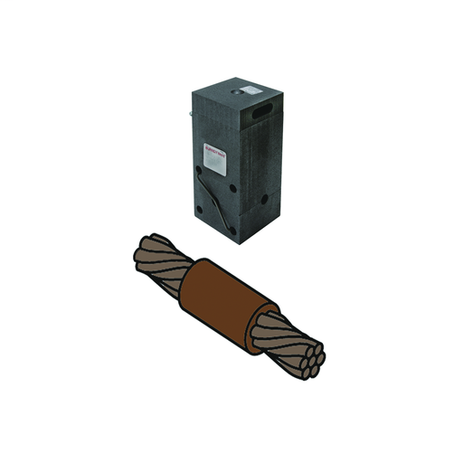 Product image for Burndy B206 Mold, Horizontal End to End, Cable to Cable, 2/0 AWG (Run & Tap), 65 Weld Metal