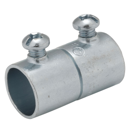 Product image for Raco 2025US 1-1/4" EMT Set-Screw Coupling, Steel (USA)