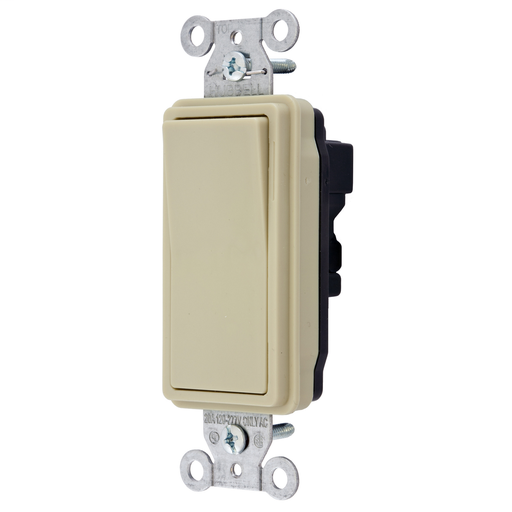 Product image for Hubbell SNAP2103INA SWITCH, SNAP, DEC, 3W, 15A120/277V, IV, NA