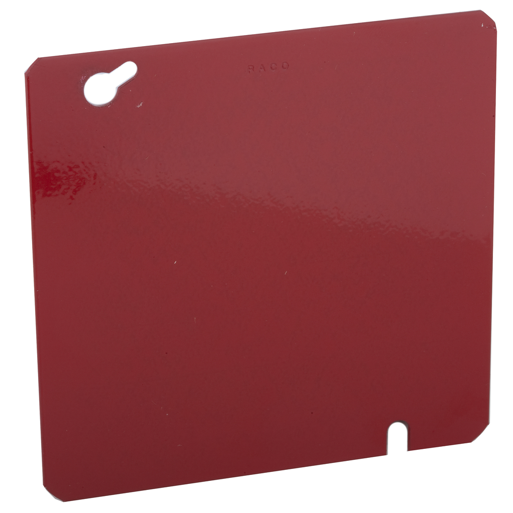 RACO 911-11 4-11/16 Inch Red Pre-Galvanized Steel Flat Blank Mud Ring Square Box Cover RACO 911-11 4-11/16 Inch Red Pre-Galvanized Steel Flat Blank Mud Ring Square Box Cover