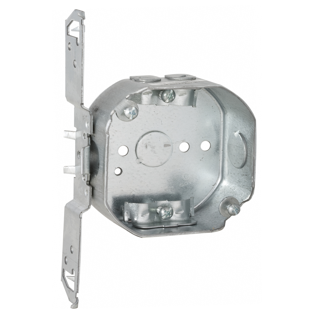 Raco 164 4 x 4 x 1-1/2 Inch 15.5 In Pre-Galvanized Steel TS Bracket Mount Drawn Octagon Box Raco 164 4 x 4 x 1-1/2 Inch 15.5 In Pre-Galvanized Steel TS Bracket Mount Drawn Octagon Box