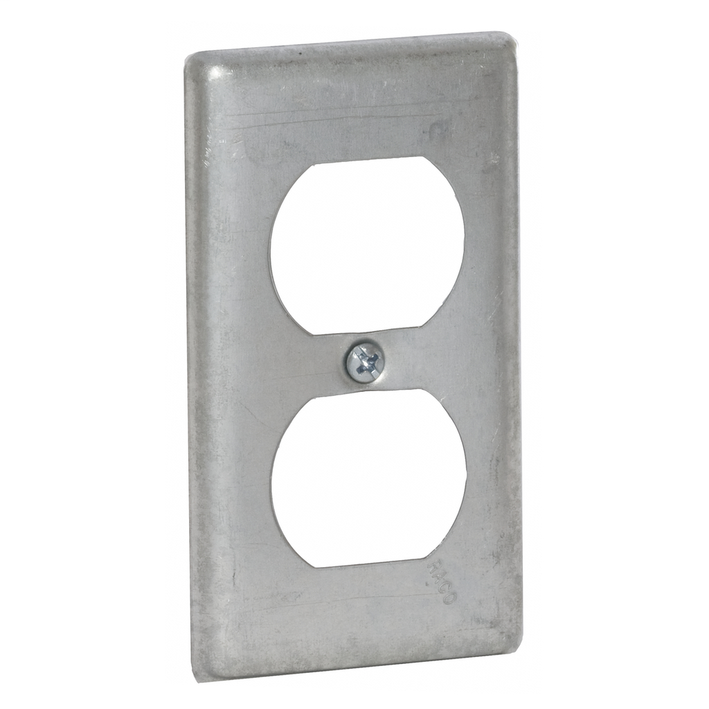 Raco 864 Steel Duplex Receptacle Utility Box Cover Raco 864 Steel Duplex Receptacle Utility Box Cover