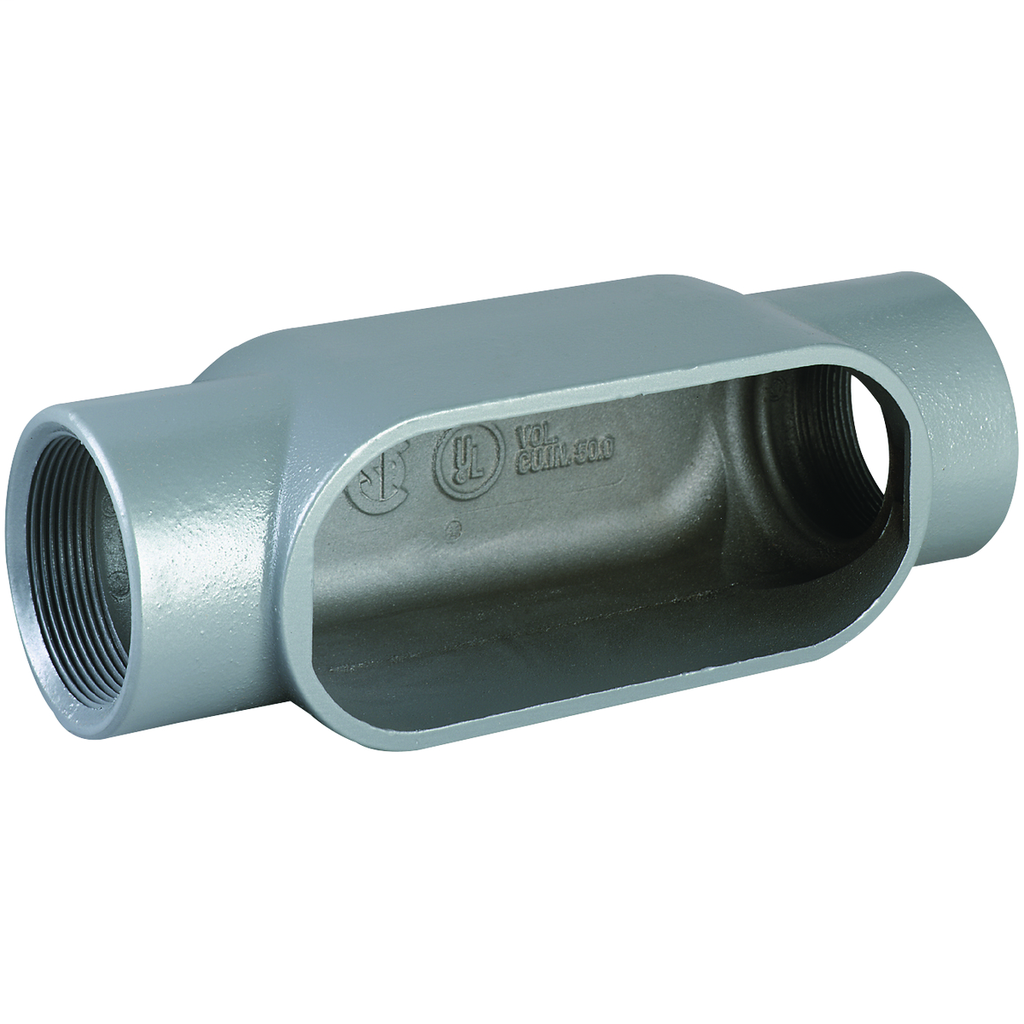 Hubbell Electrical Systems C17 1/2 Inch Gray Iron Type C Conduit Body Hubbell Electrical Systems C17 1/2 Inch Gray Iron Type C Conduit Body