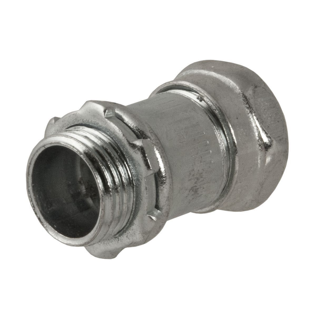 Raco 2903 3/4 Inch Steel Non-Insulated Compression Straight EMT Connector Raco 2903 3/4 Inch Steel Non-Insulated Compression Straight EMT Connector