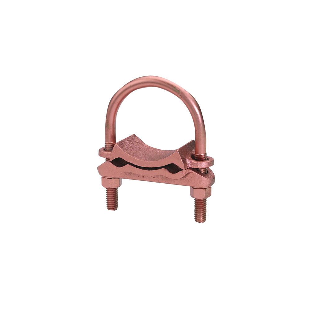 Product image for Burndy GD1734 1-1/2 Inch Threaded 300 to 500 MCM Cast Copper Alloy Cable to Rod Grounding Connector