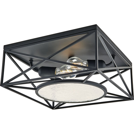Product image for Progress P350159-031 Cumberland Collection Two-Light Black 13" Flush Mount