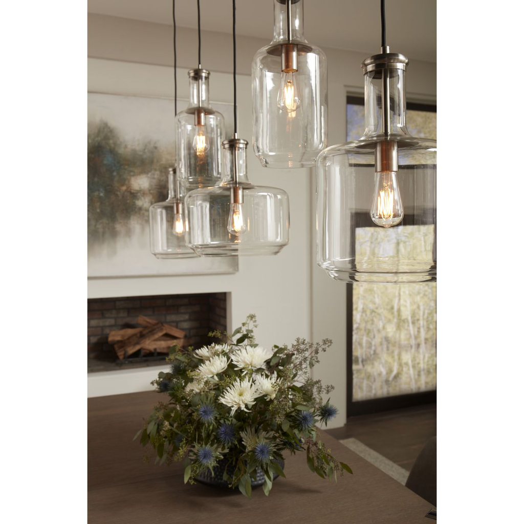 Latrobe Collection Brushed Nickel One-Light Pendant