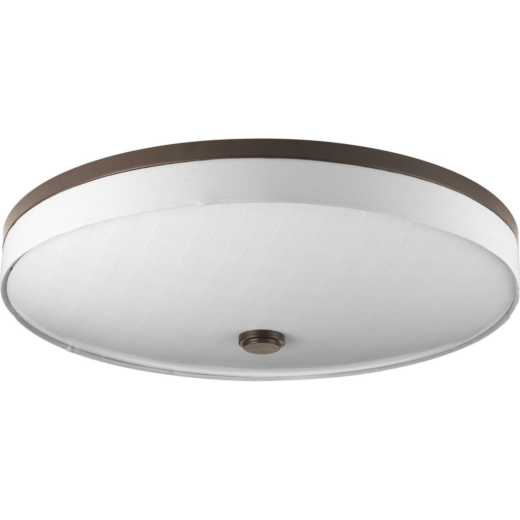 Product image for Progress P3612-2030K9 Weaver LED Collection Three-Light LED 22" Flush Mount