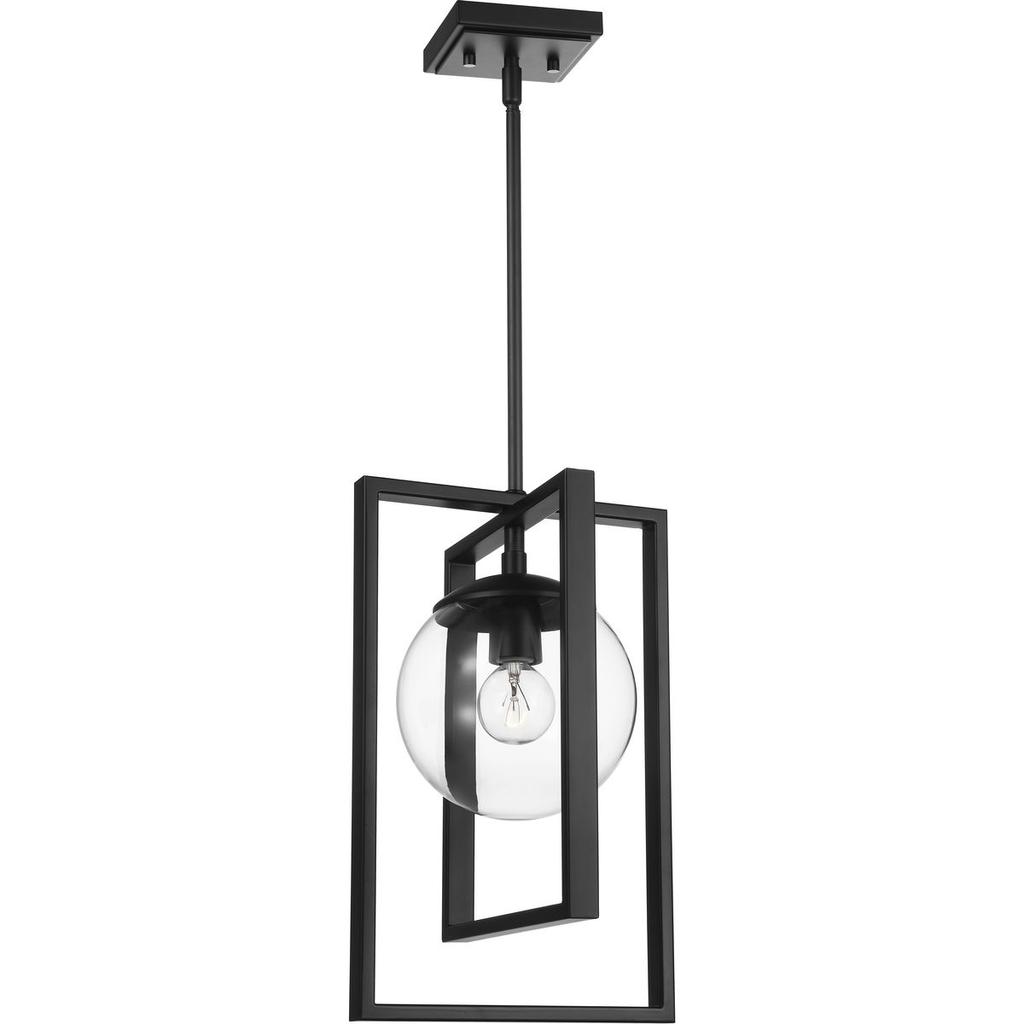 Atwell Collection Black One-Light Pendant
