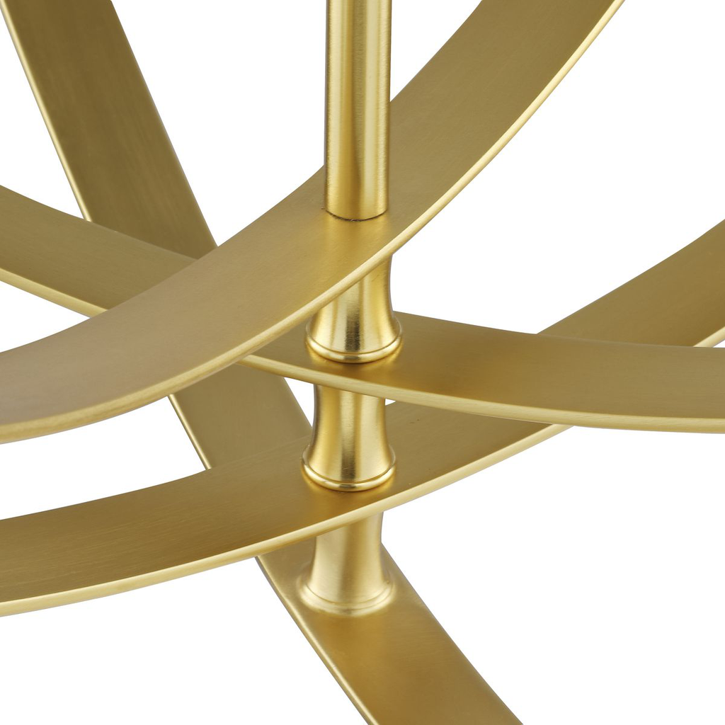 Equinox Collection Satin Brass Six-Light Sphere Pendant