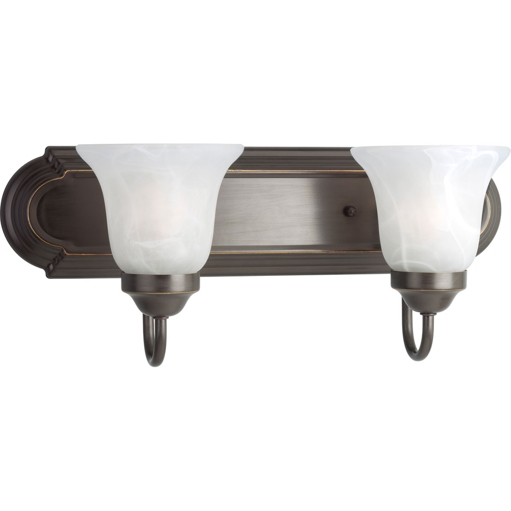 Product image for PROG P3052-20 2-100W MED BATH BAR A