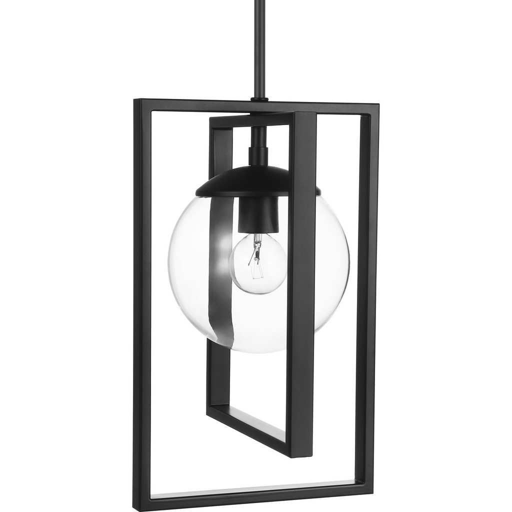 Atwell Collection Black One-Light Pendant