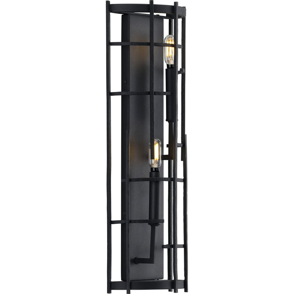 Product image for Progress P710077-031 Torres Collection Black Two-Light Wall Sconce