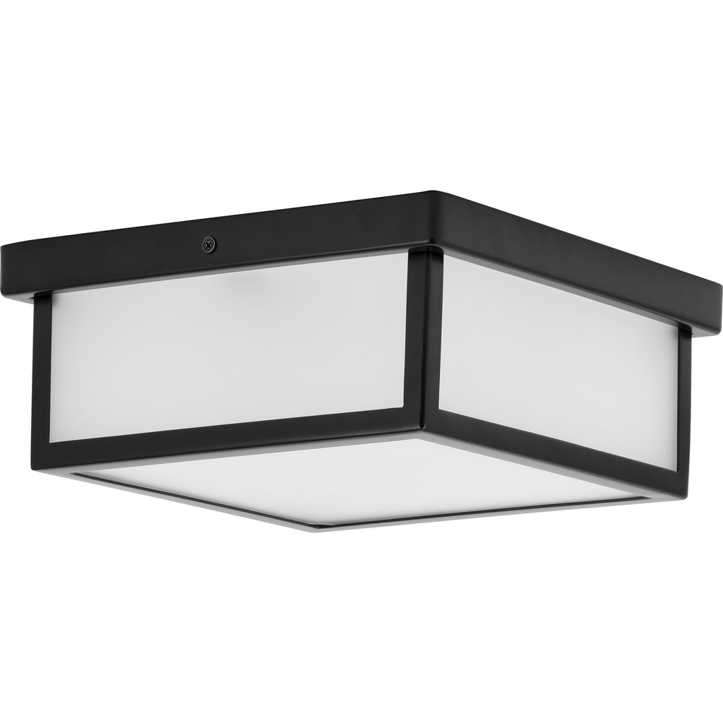 Product image for Progress P350114-031-30 Box LED Black One-Light 10" LED Flush Mount