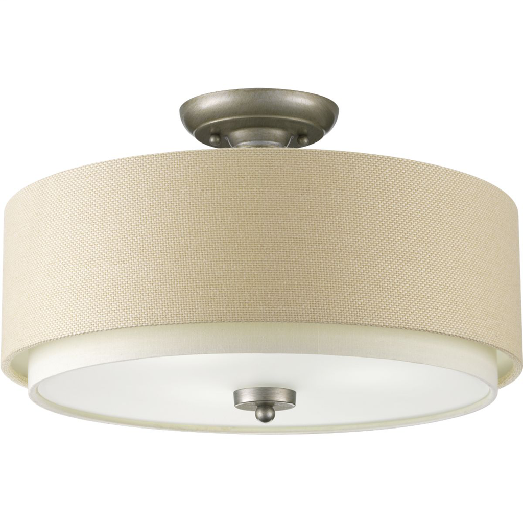 Product image for PROG P3890-134 3-75W MED SEMI-FLUSH