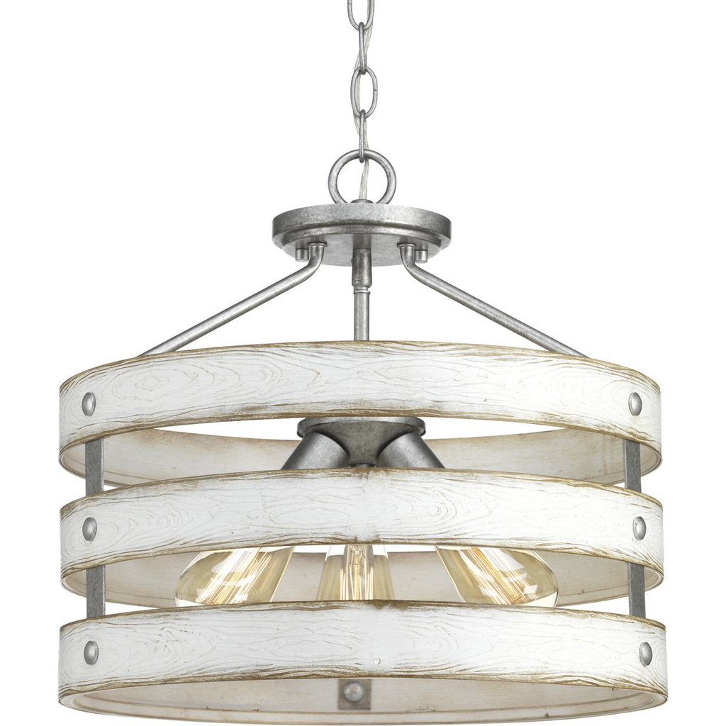 Gulliver Collection Three-Light 17" Semi-Flush Convertible