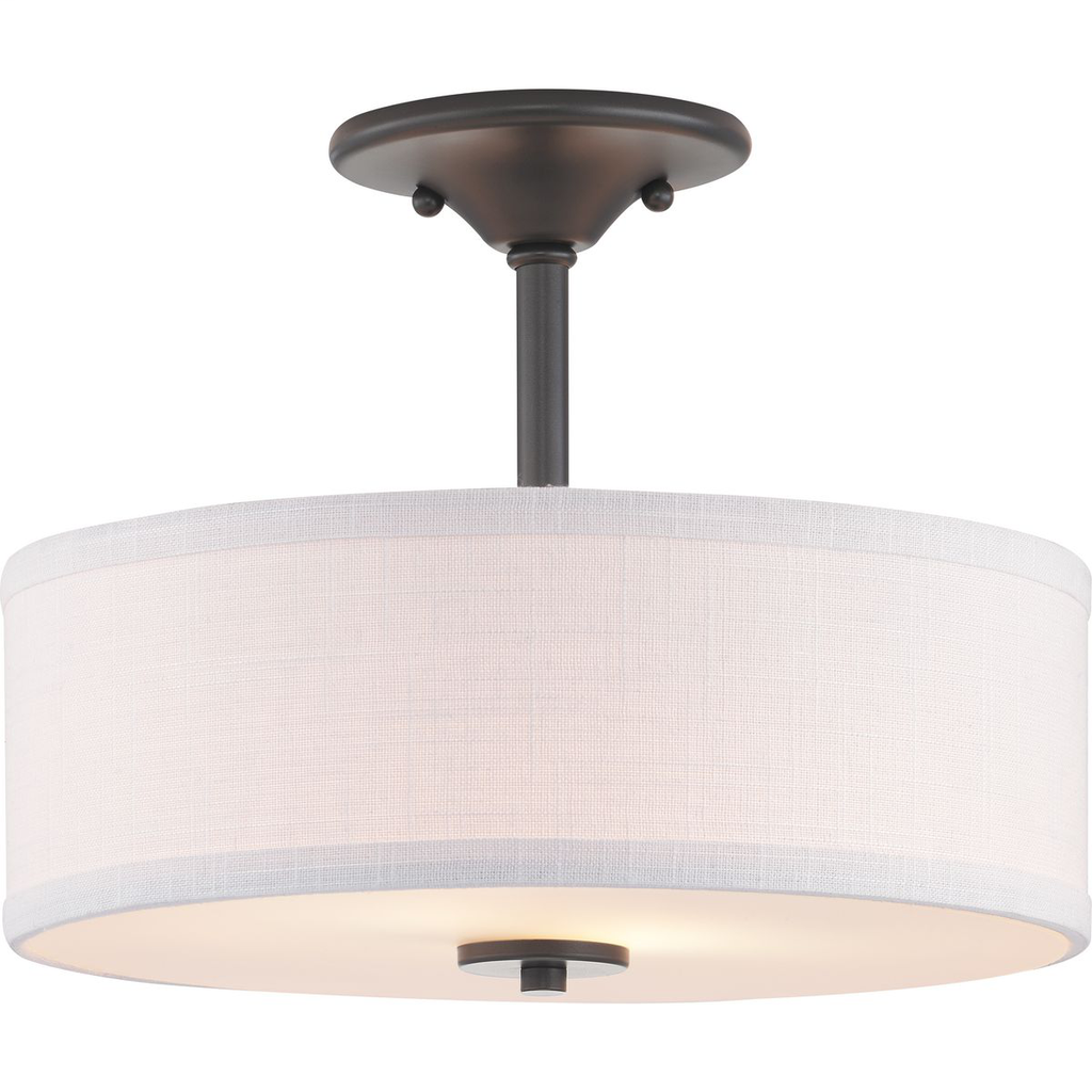 Inspire Collection 13" Two-Light Semi-Flush