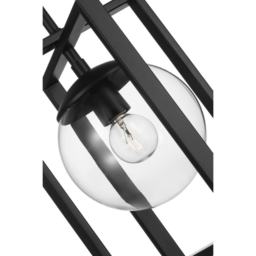 Atwell Collection Black One-Light Pendant