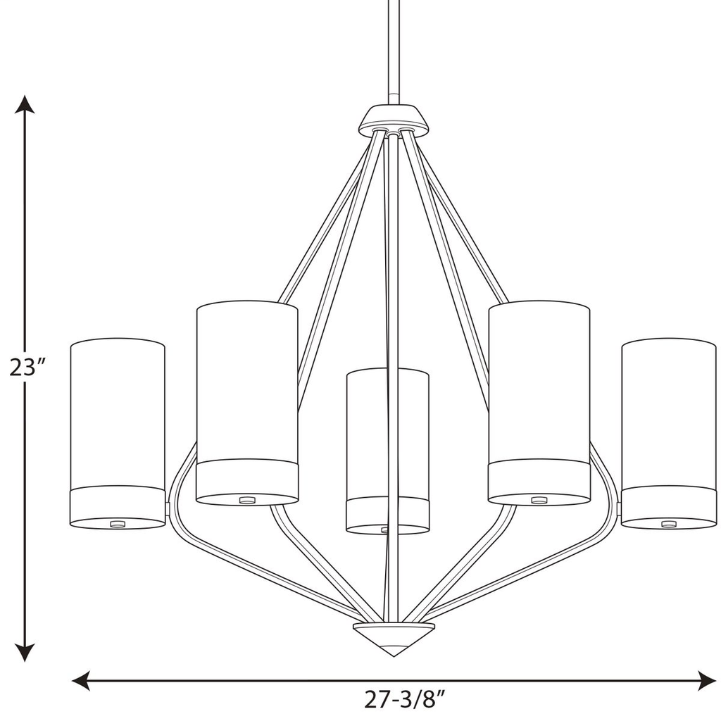 Elevate Collection Five-Light Chandelier