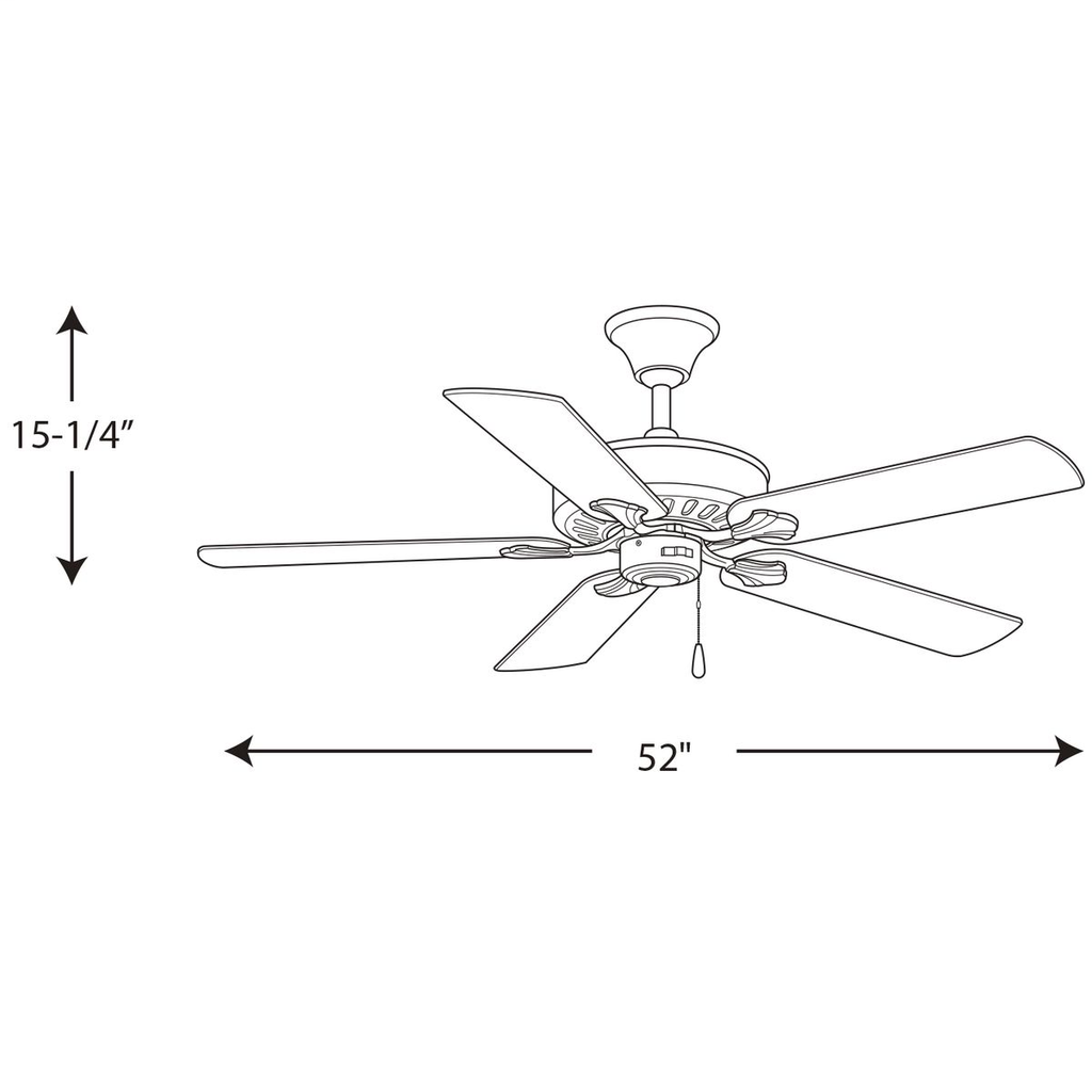 AirPro Collection 52" Five-Blade Performance Fan