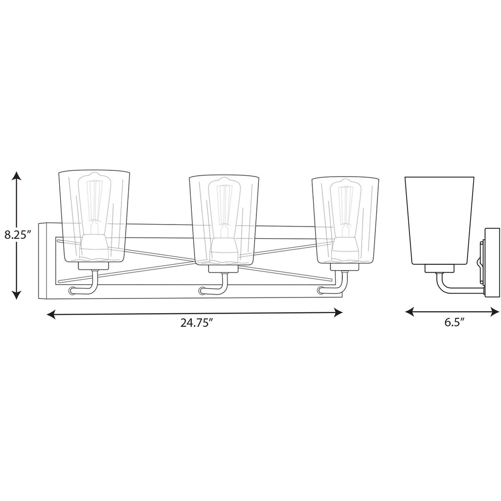 Briarwood Collection Three-Light Bath & Vanity