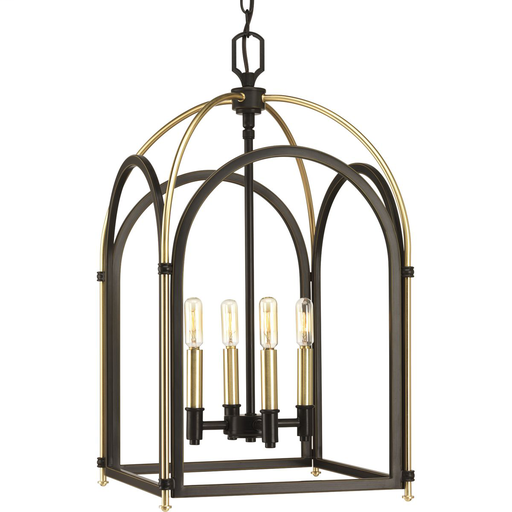 Product image for Progress P500039-020 Westfall Collection Four-light Medium Foyer Pendant