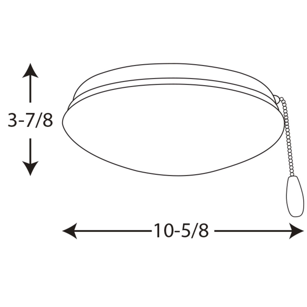 AirPro Collection Two-Light Ceiling Fan Light