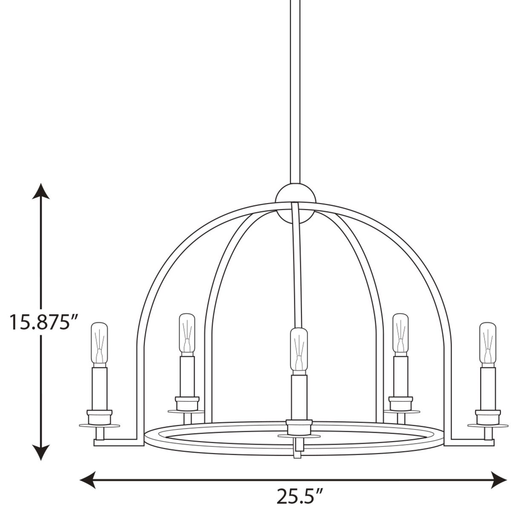 Seneca Collection Five-Light Chandelier