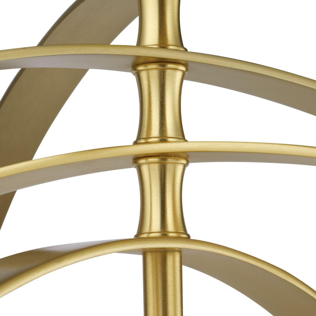 Equinox Collection Satin Brass Six-Light Sphere Pendant