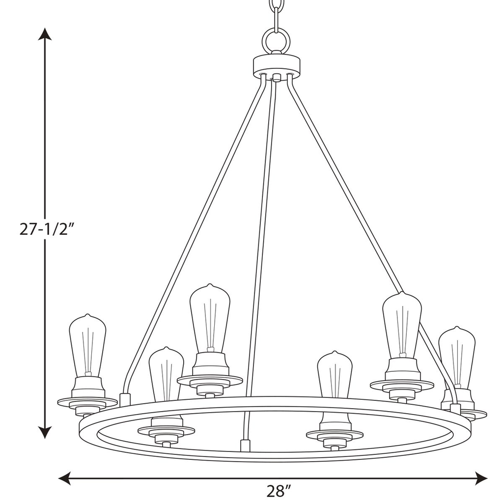 Debut Collection Six-Light Chandelier