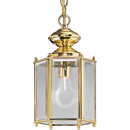 Product image for Progress P5834-10 One-Light Beveled Glass 7-1/8" Close-to-Ceiling