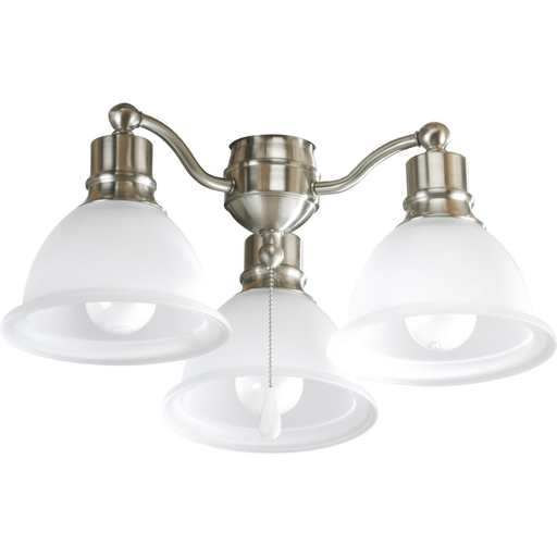 Product image for Progress P2623-09WB Madison Collection Three-Light Ceiling Fan Light