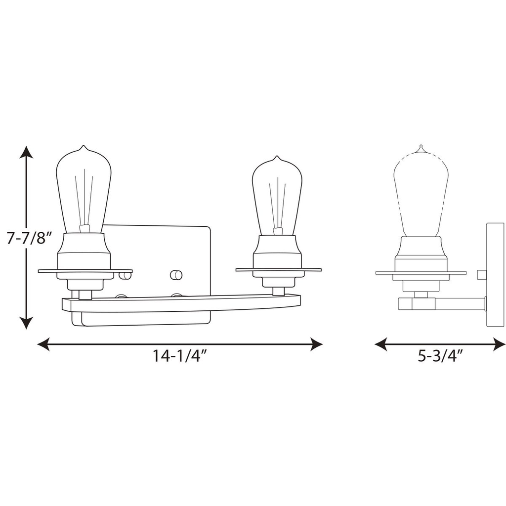 Debut Collection Two-Light Bath & Vanity