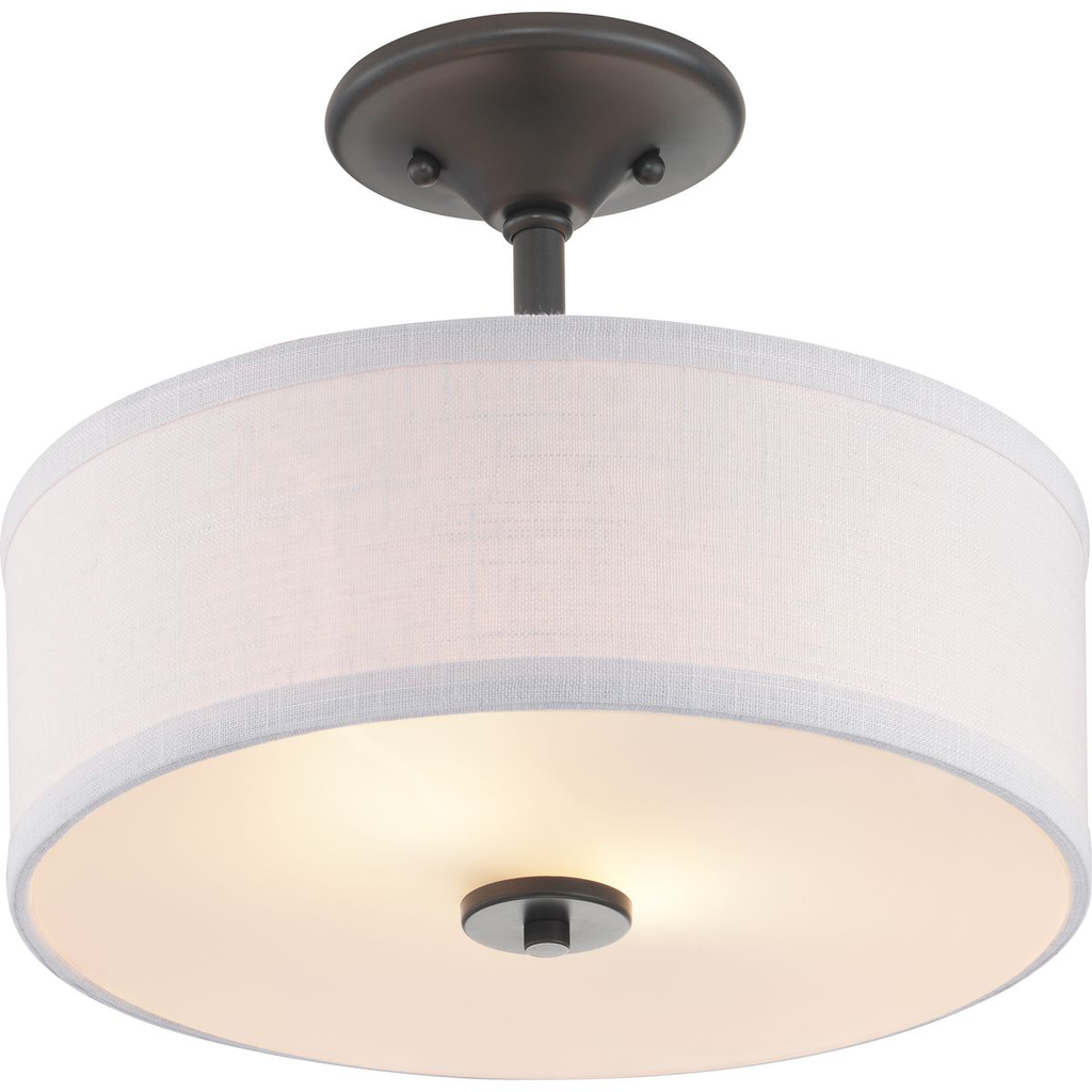 Inspire Collection 13" Two-Light Semi-Flush
