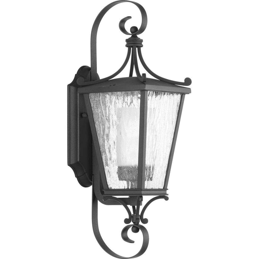 Product image for Progress P6626-31CD Cadence Collection Black One-Light Small Wall Lantern