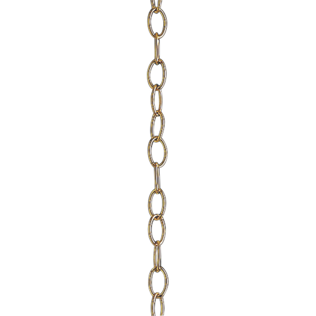 Product image for Progress P8757-10 Accessory Chain - 10' of 9 Gauge Chain in Polished Brass