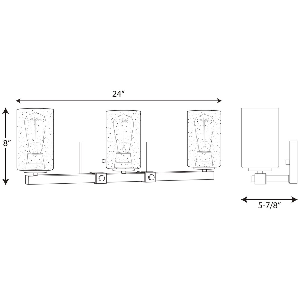 Barnes Mill Collection Three-Light Bath & Vanity
