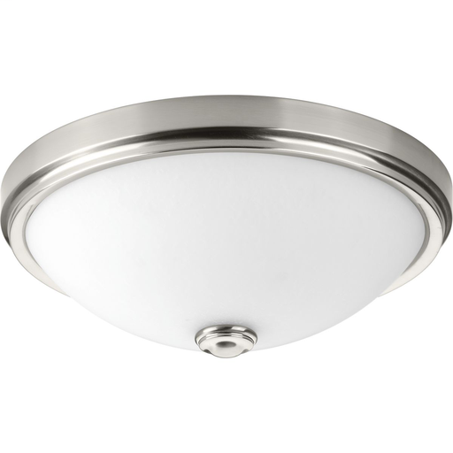 Product image for Progress P350008-009-30 One-Light 19" LED Linen Glass Flush Mount