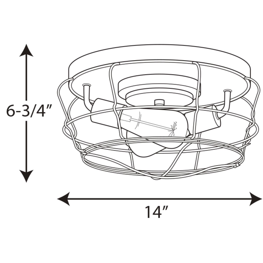 Gauge Collection Two-Light Flush Mount